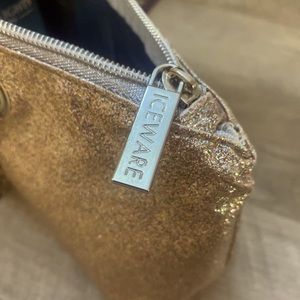 ICE WARE sparkly gold insulated purse